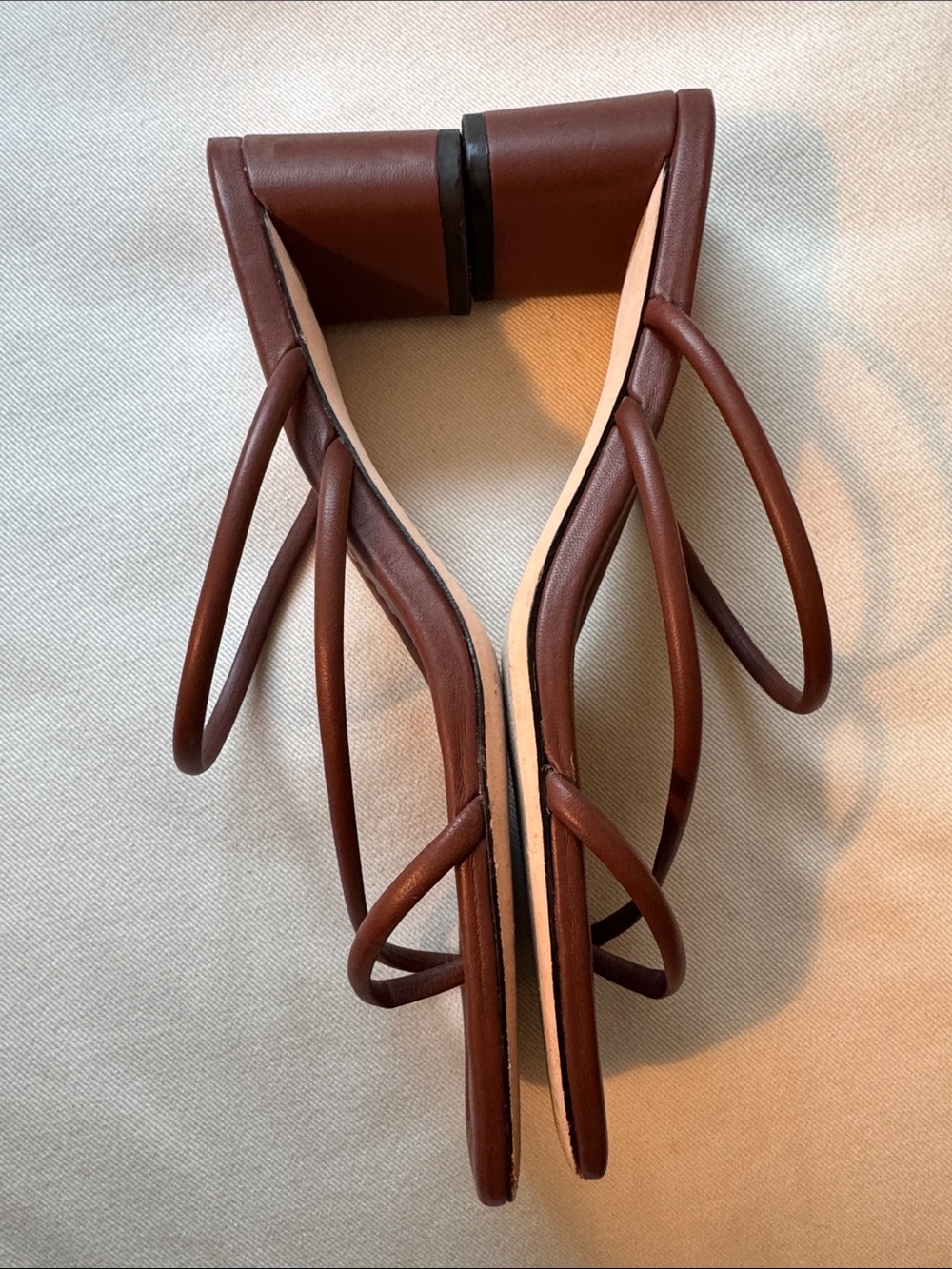 Brown Reformation Suzy Heeled Sandal - Picture 10 of 12